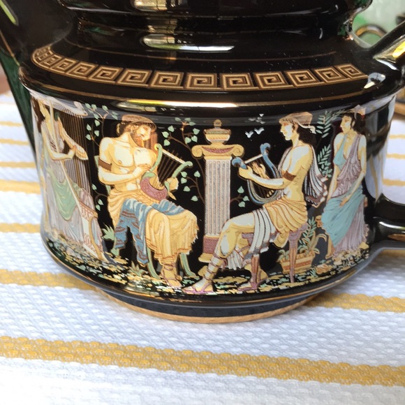 Fakiolas Expresso/Tea Mythology GreekTea set (hand made in Greece) - Picture 12 of 16